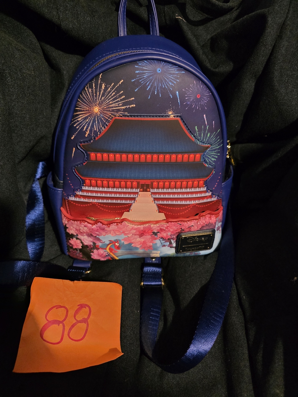 Disney Mulan Castle Light Up Fireworks Loungefly Backpack NWT